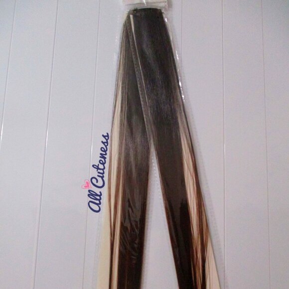 2 Ombre Faux Hair Clip In Extensions - Picture 1 of 3